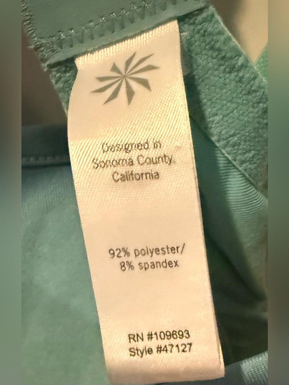 Athleta Y2K Vintage Style Teal Paisley Swim Cami Dress Built In Bra Boho Small - Picture 5 of 6